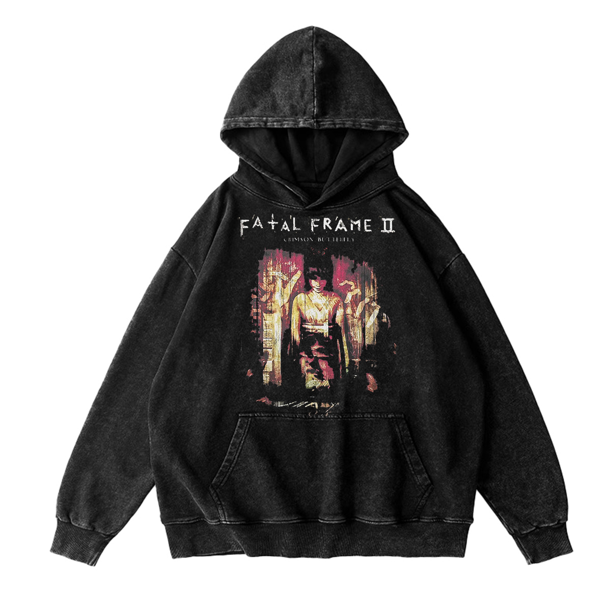 Fatal Frame II - Crimson Butterfly Washed T-shirt/Crewneck/Hoodie