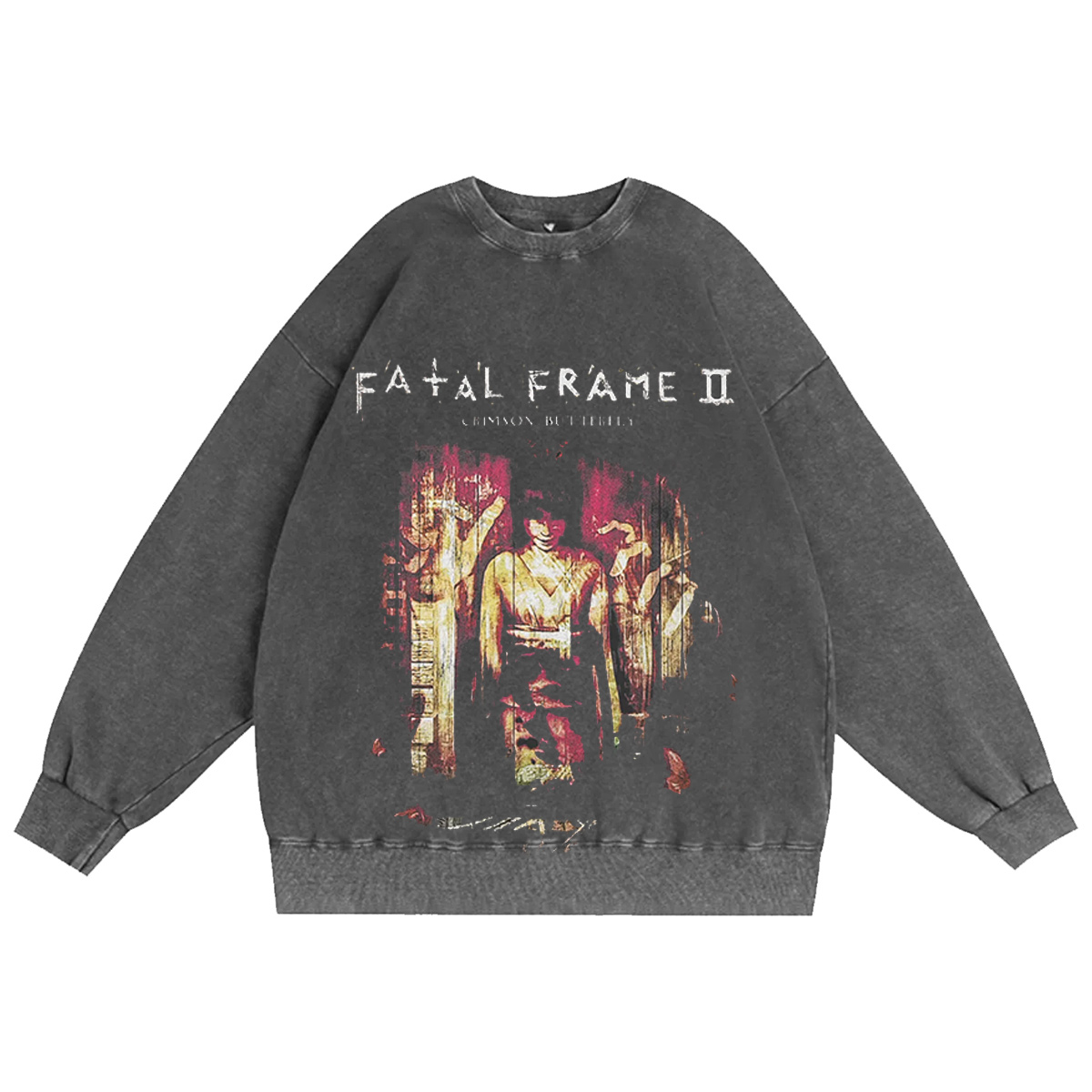 Fatal Frame II - Crimson Butterfly Washed T-shirt/Crewneck/Hoodie