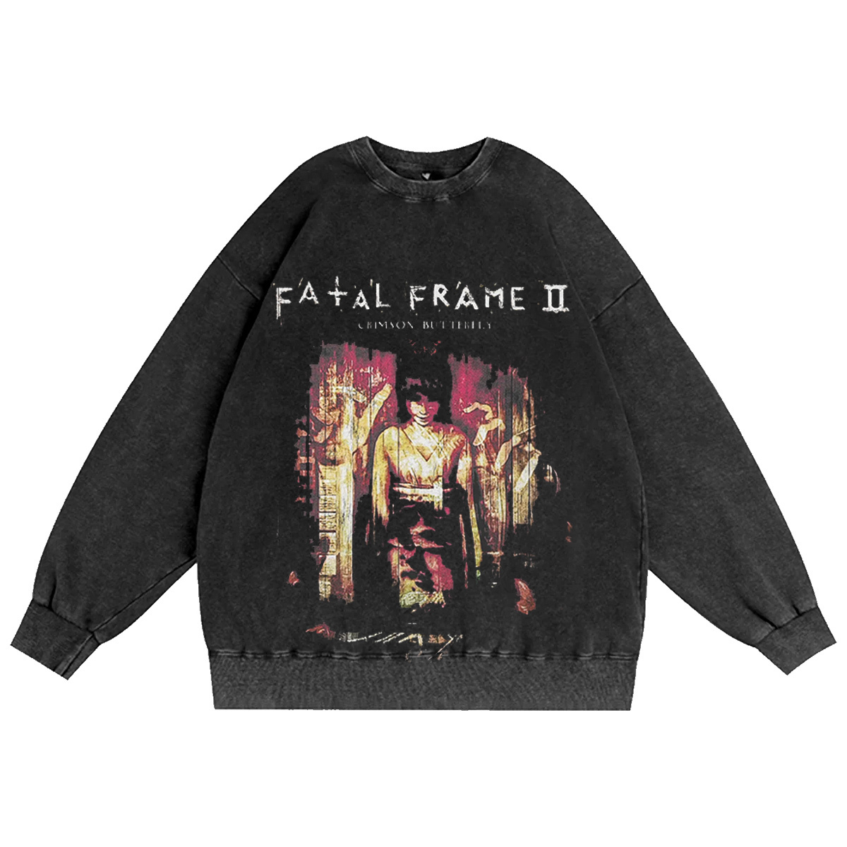 Fatal Frame II - Crimson Butterfly Washed T-shirt/Crewneck/Hoodie