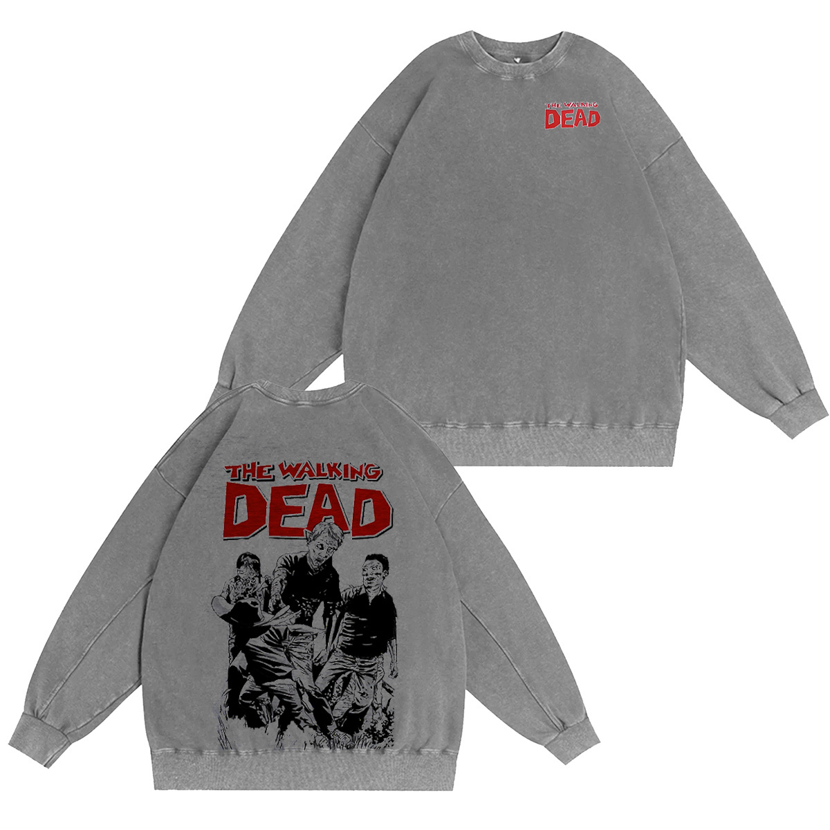 Men's Walking Dead Washed T-shirt/Crewneck/Hoodie