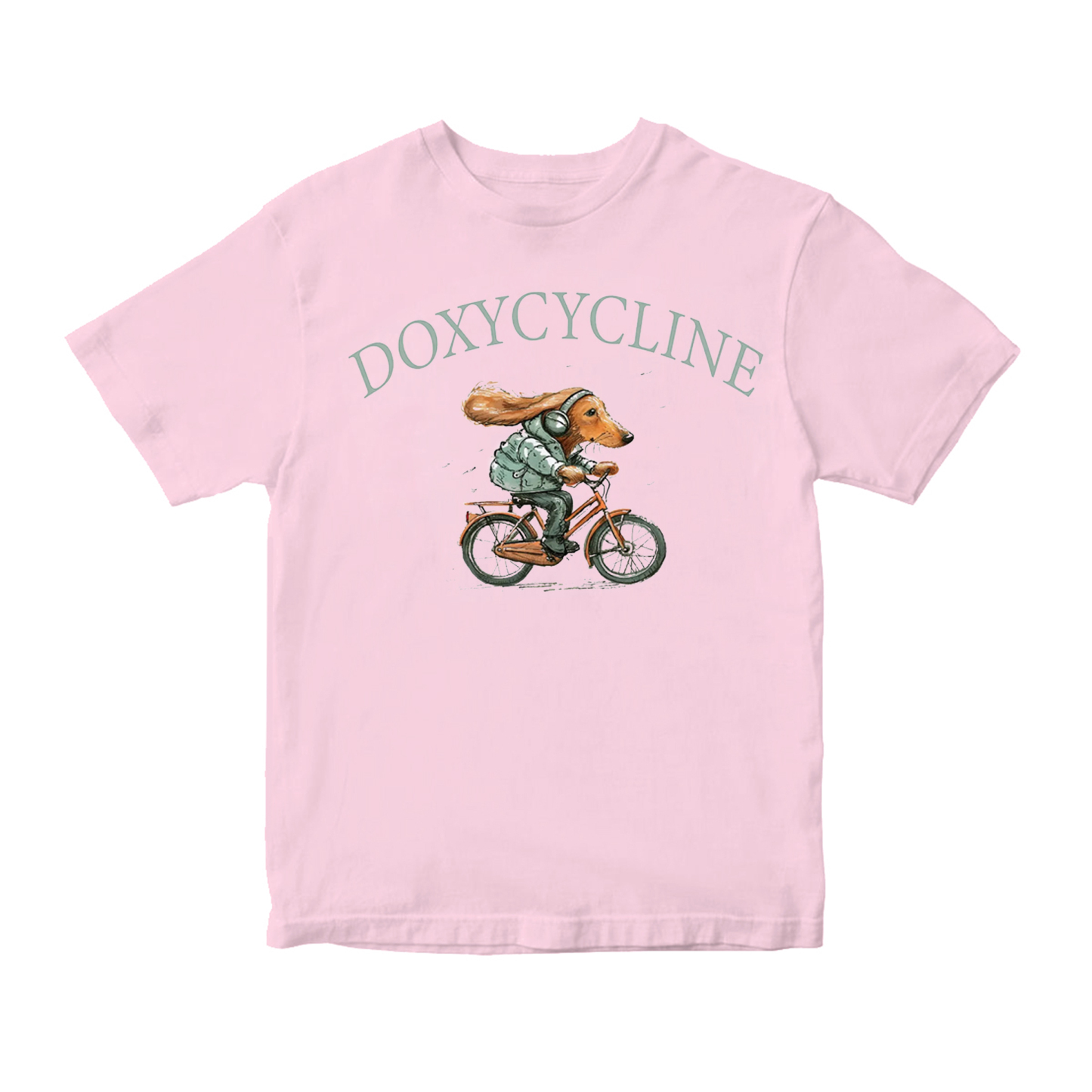 Doxycycline Dachshund Bicycle Unisex Shirt/Crewneck/Hoodie