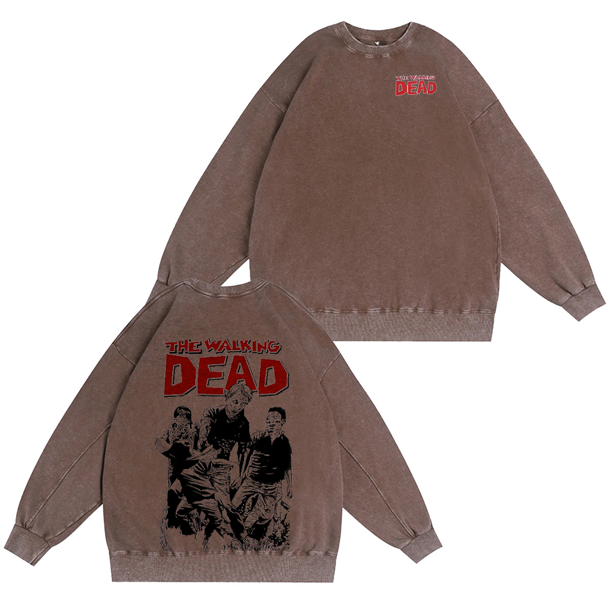 Men's Walking Dead Washed T-shirt/Crewneck/Hoodie