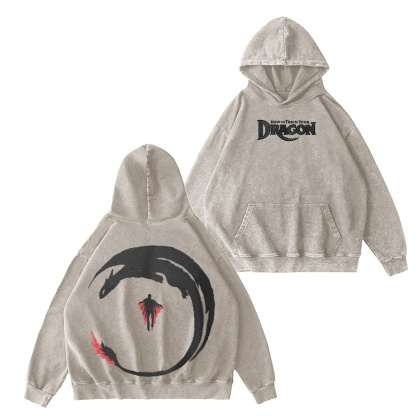 NIGHT Fury & STORMFLY - DISTRESSED IMAGE How 2 Train your Dragon Washed T-shirt/Crewneck/Hoodie