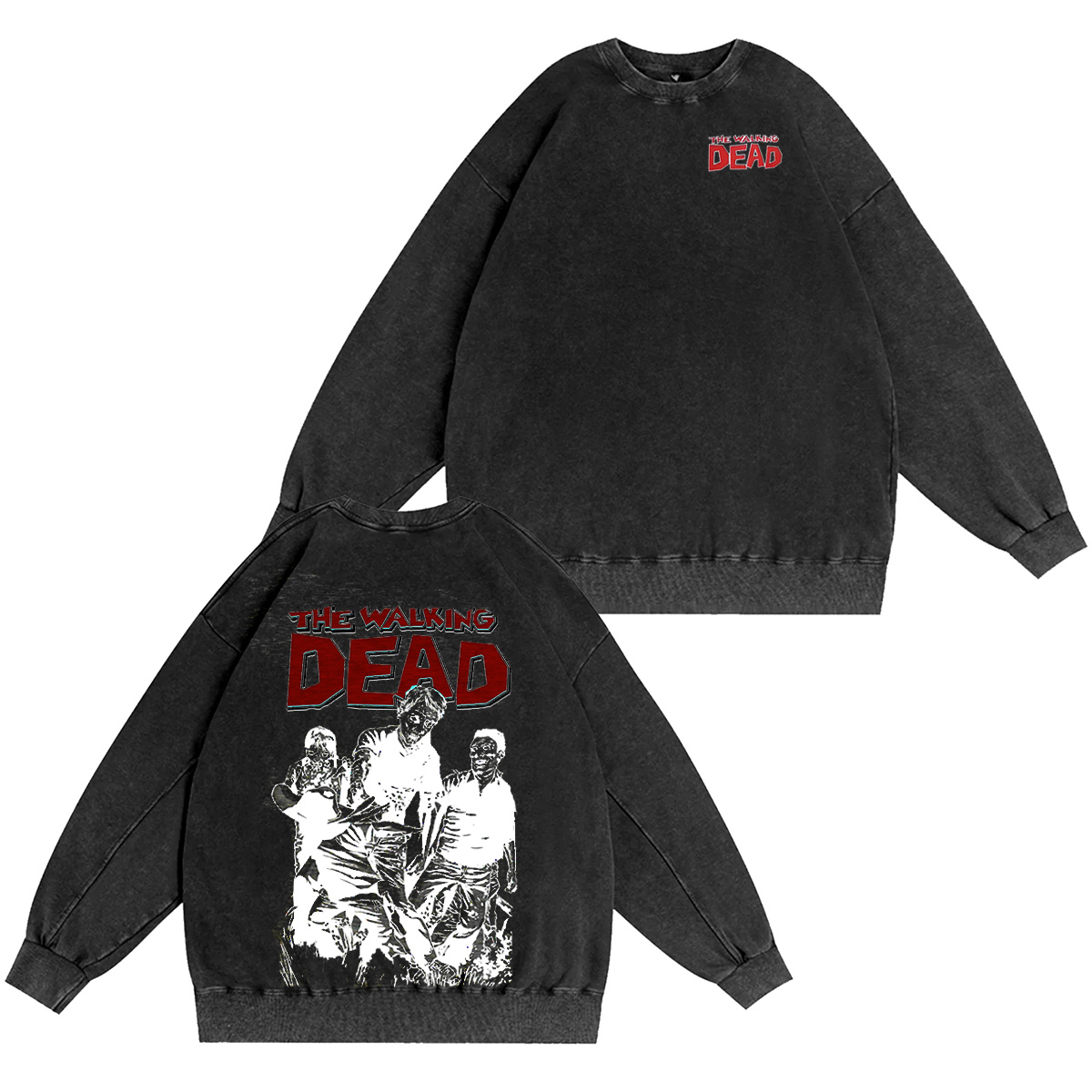 Men's Walking Dead Washed T-shirt/Crewneck/Hoodie