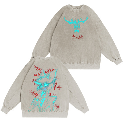 Vibrant Neon Alastor Hawaiian Oversized Unisex  Washed T-shirt/Crewneck/Hoodie