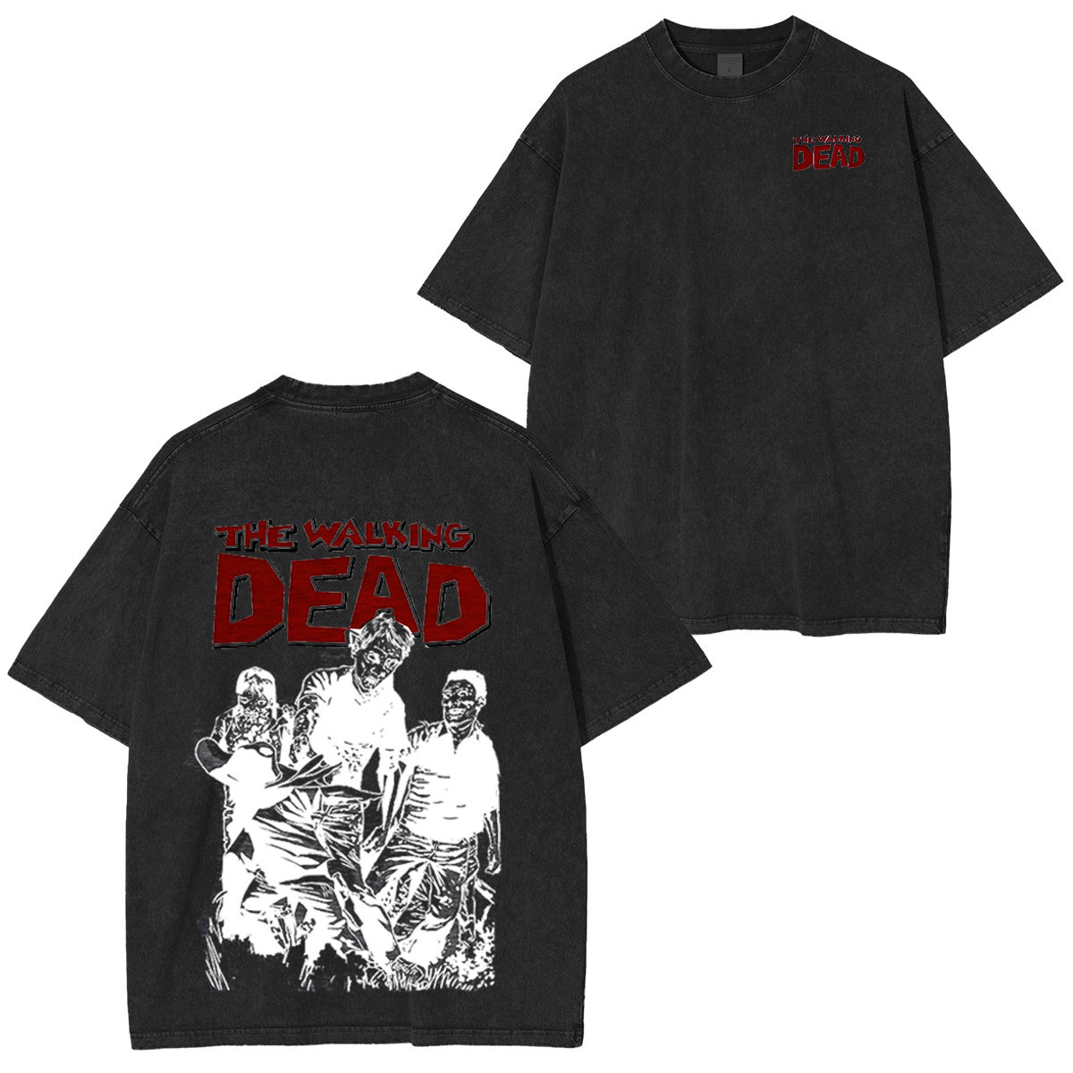 Men's Walking Dead Washed T-shirt/Crewneck/Hoodie