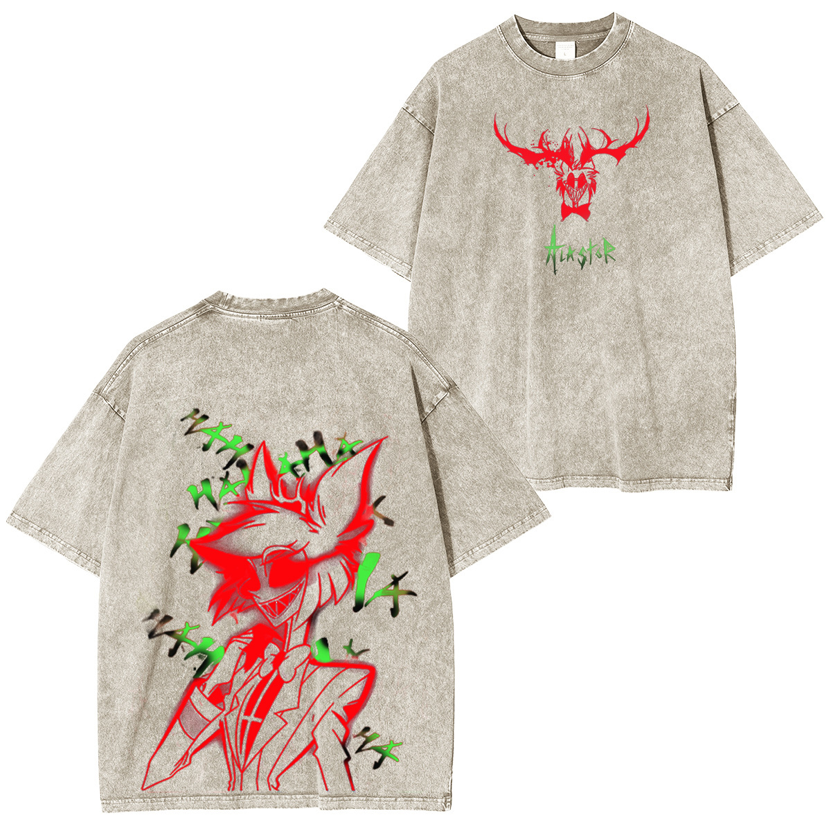 Vibrant Neon Alastor Hawaiian Oversized UnisexWashed T-shirt/Crewneck/Hoodie