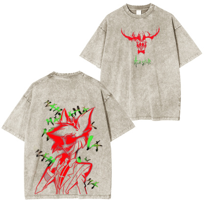 Vibrant Neon Alastor Hawaiian Oversized UnisexWashed T-shirt/Crewneck/Hoodie