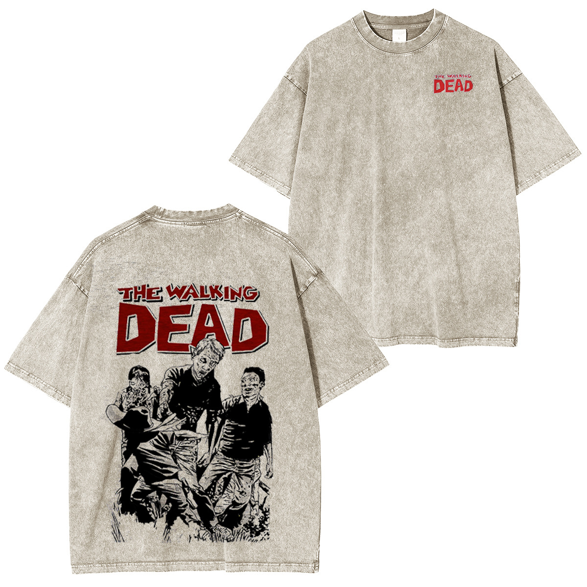 Men's Walking Dead Washed T-shirt/Crewneck/Hoodie