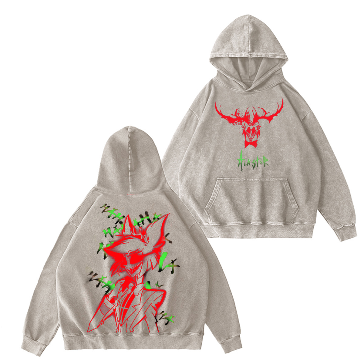 Vibrant Neon Alastor Hawaiian Oversized UnisexWashed T-shirt/Crewneck/Hoodie