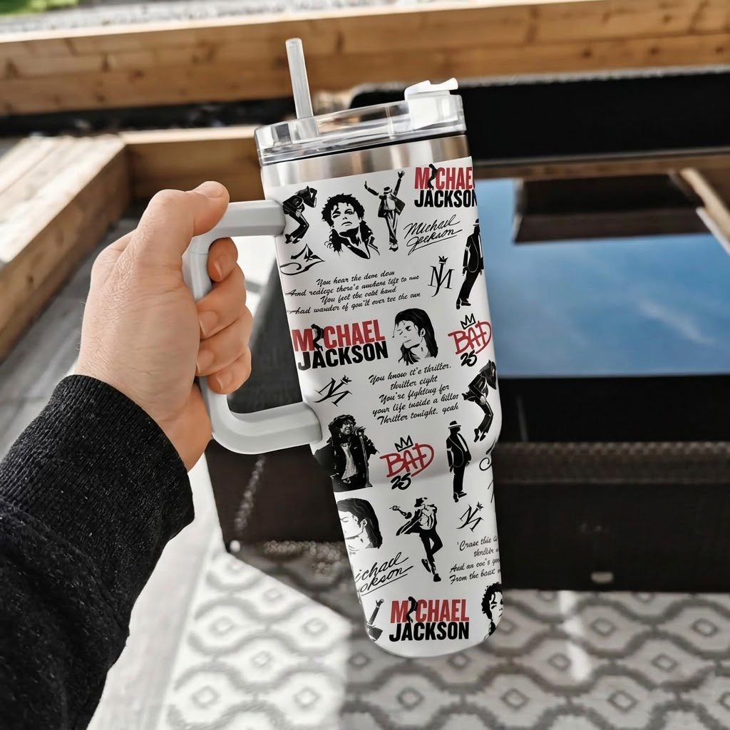 Michael Jackson King of Pop 40oz Tumbler Cup
