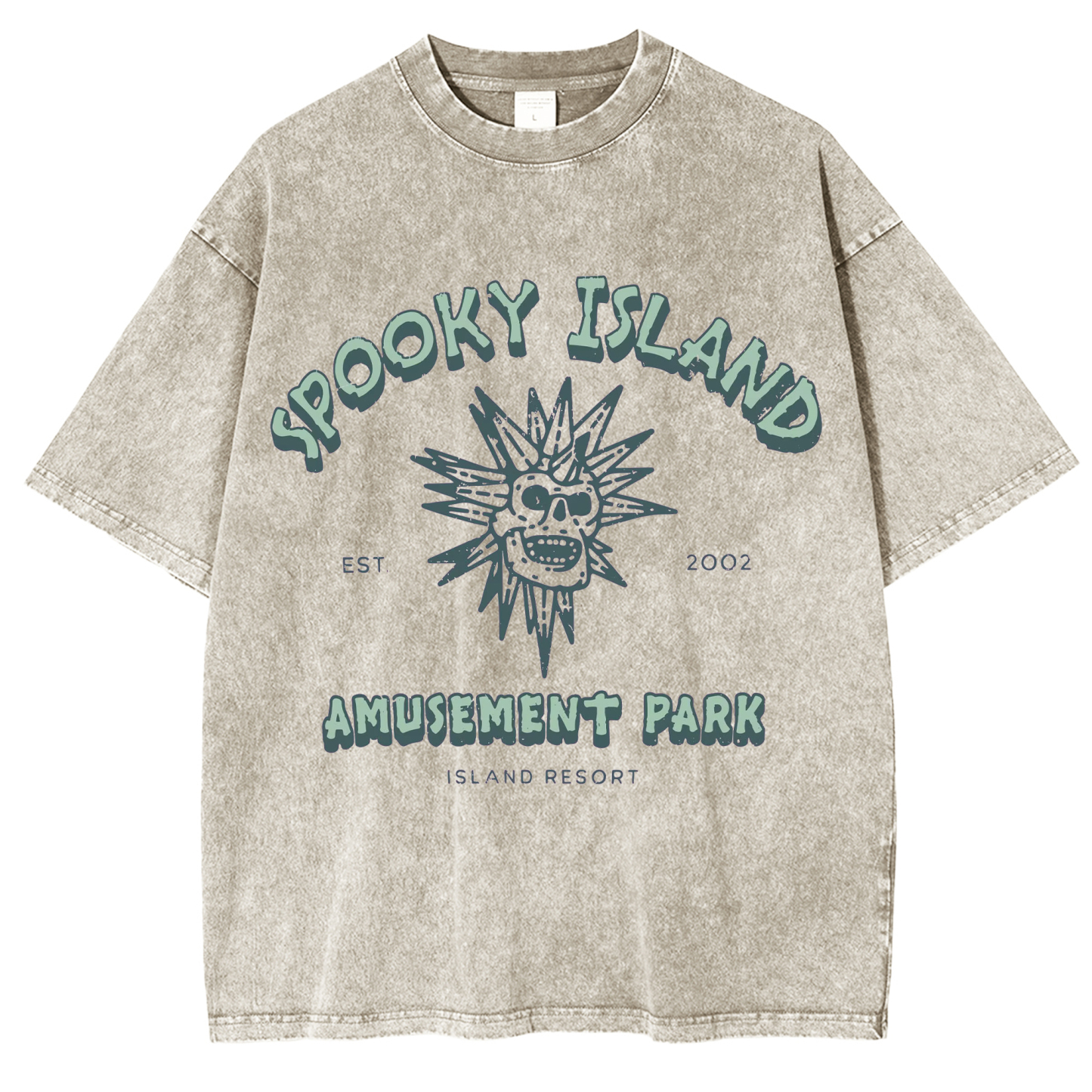 Spooky Island Washed T-Shirt
