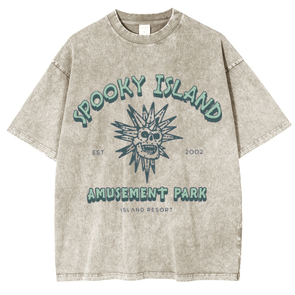 Spooky Island Washed T-Shirt
