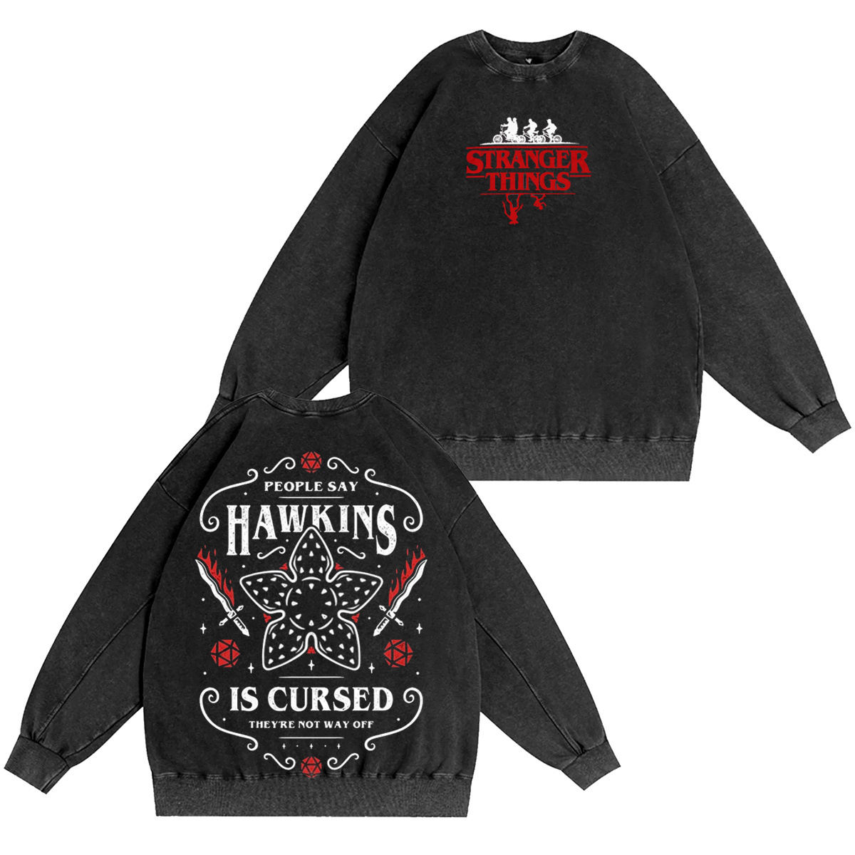 Stranger Things Vintage Washed T-shirt/Crewneck/Hoodie