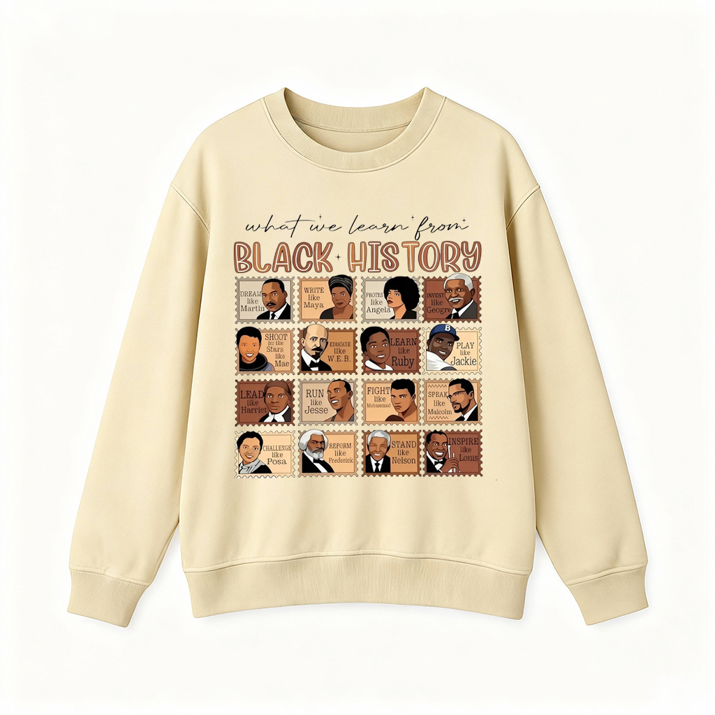 What can we learn from Black history?  Unisex Shirt/Crewneck/Hoodie