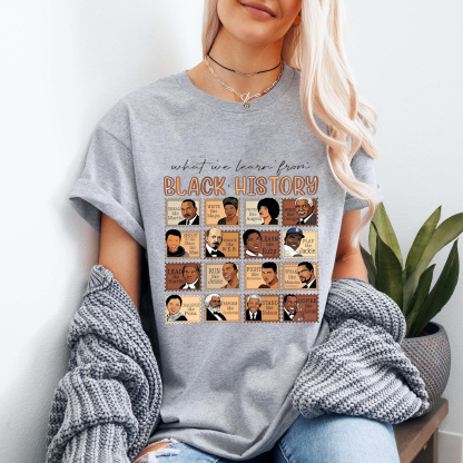 What can we learn from Black history?  Unisex Shirt/Crewneck/Hoodie