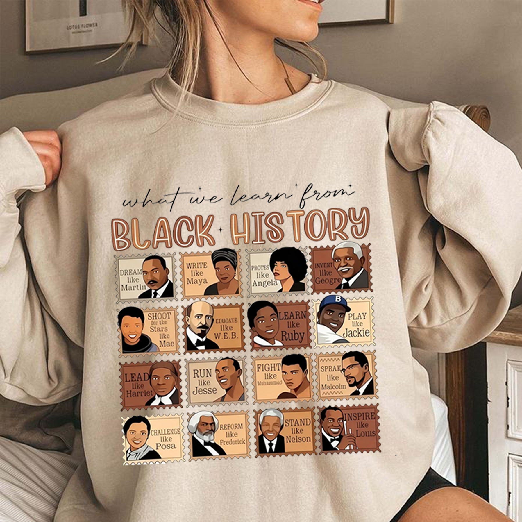 What can we learn from Black history?  Unisex Shirt/Crewneck/Hoodie