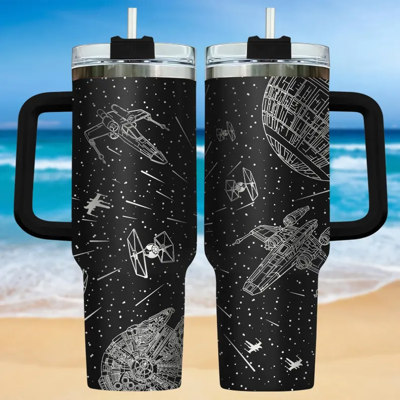 Star Wars Tumbler 40oz, Millennium Falcon Mug,