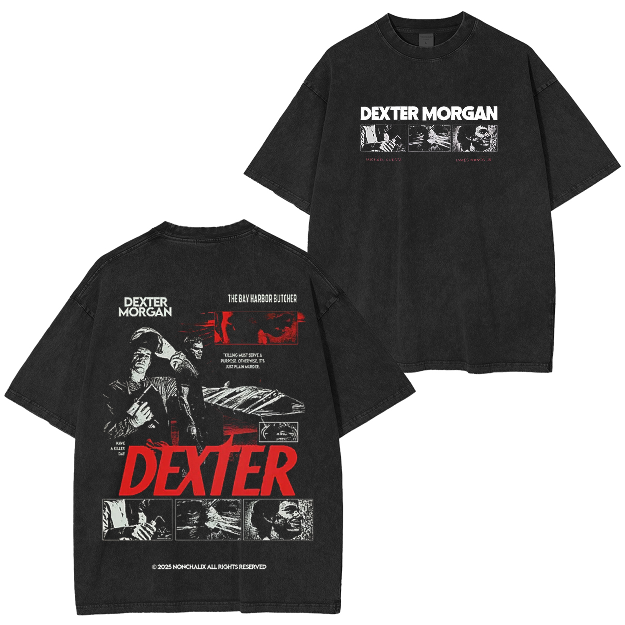 Dexter Morgan Movie Washed T-Shirt