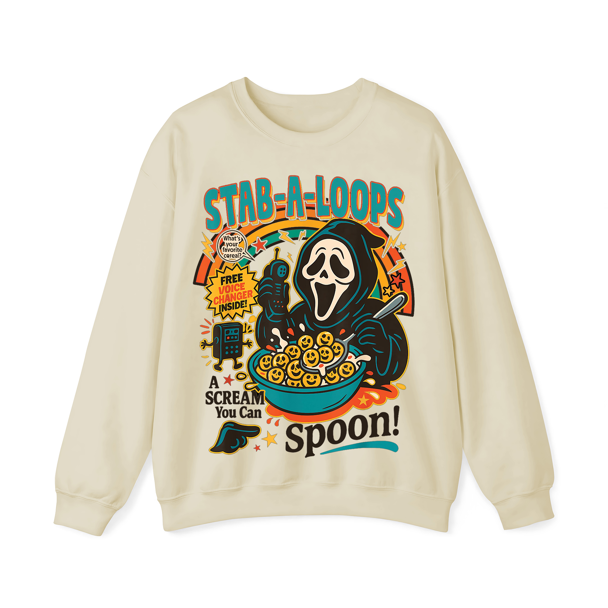STAB-A-LOOPS Crewneck Sweatshirt