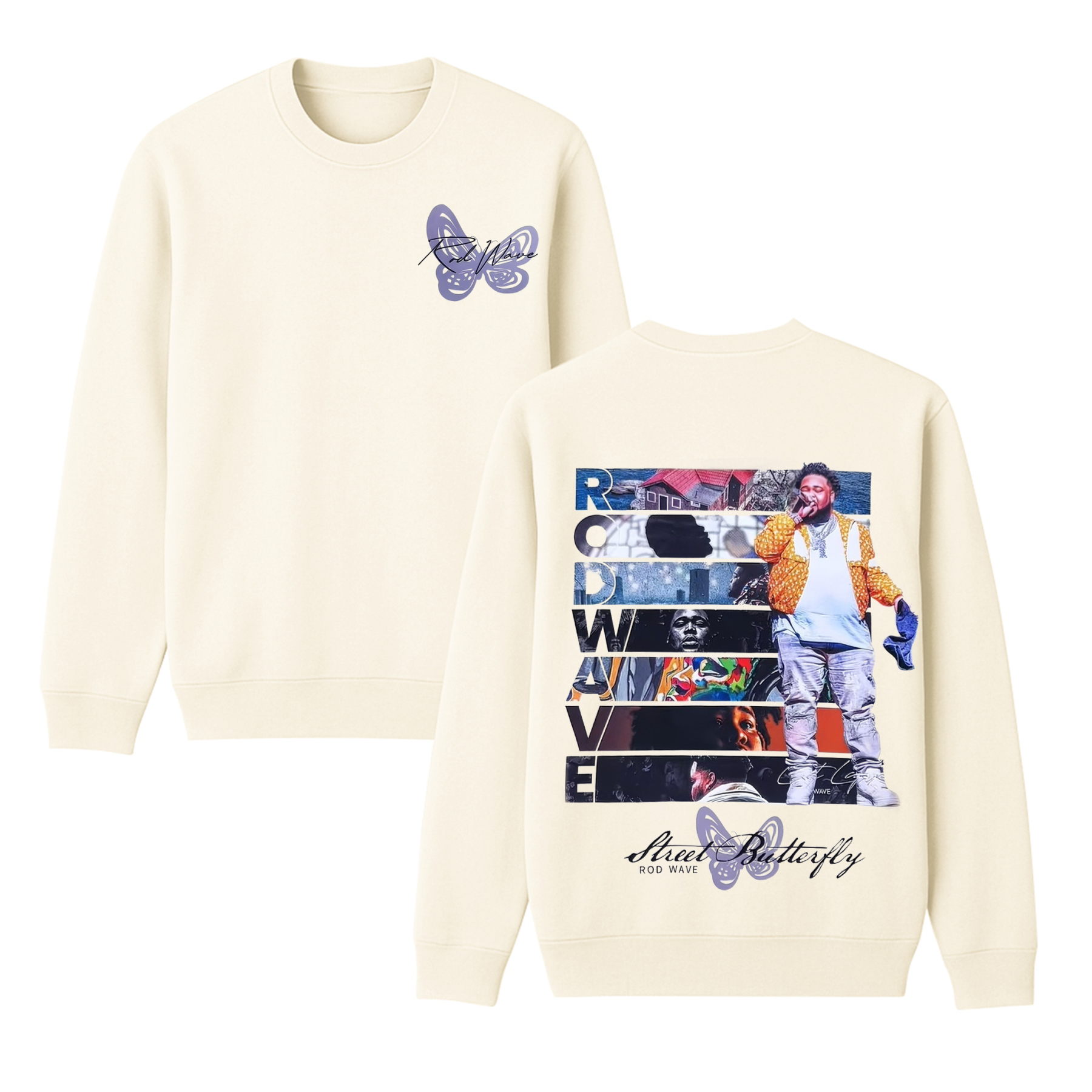 Rod Wave "Street Butterfly" Unisex Shirt/Crewneck/Hoodie
