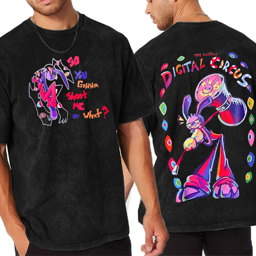 Jax The Amazing Digital Circus Vintage Washed T-shirt/Crewneck/Hoodie