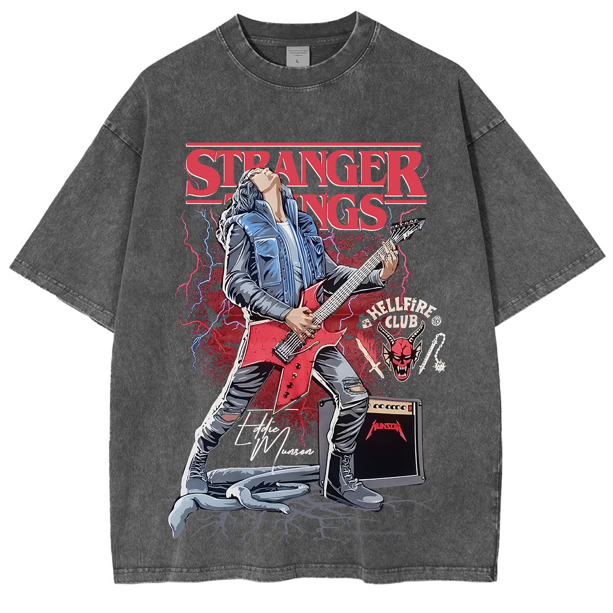 Stranger Things Unisex Washed T-shirt