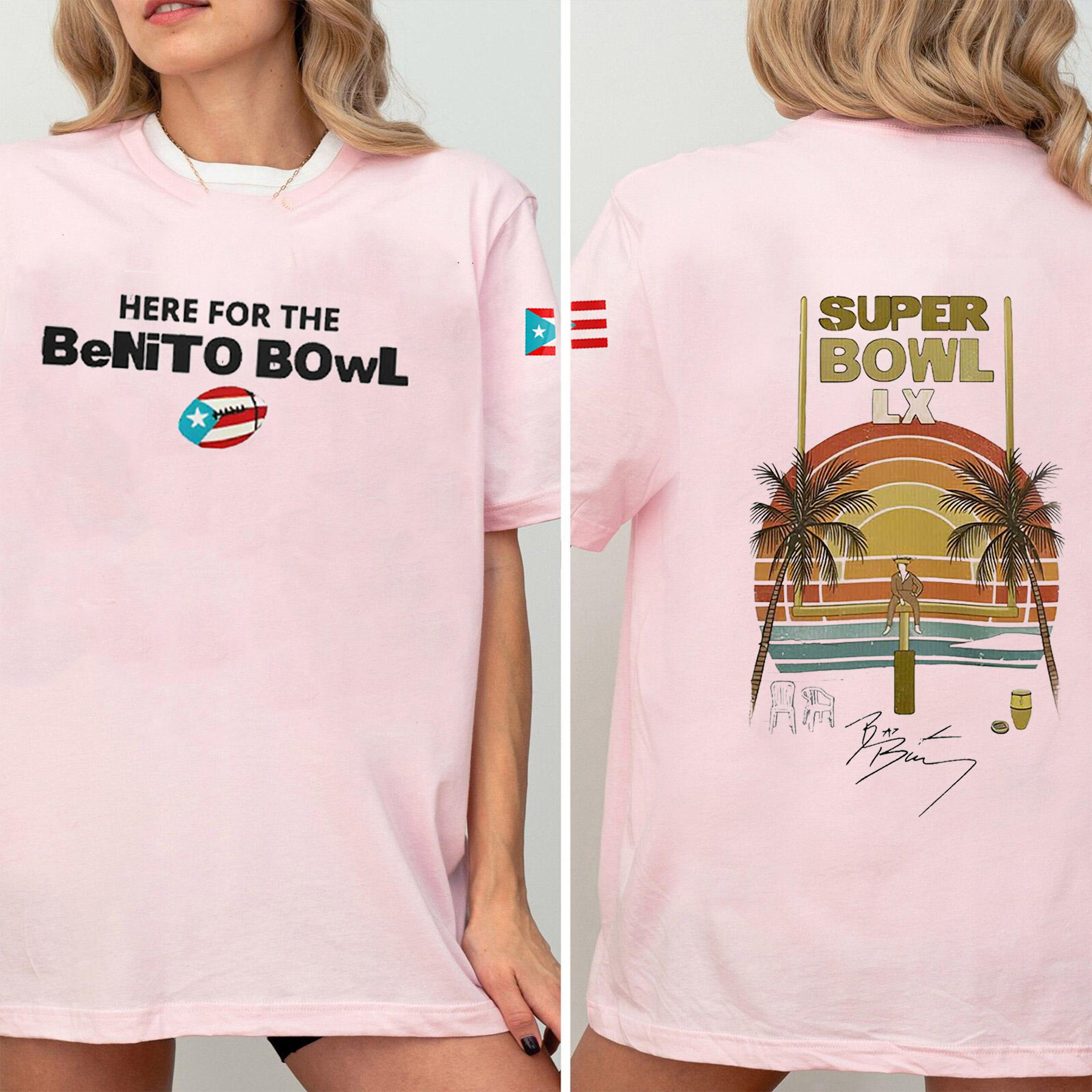 Here for the Benito Bowl Puerto Rican Bad Bunny Unisex Shirt/Crewneck/Hoodie