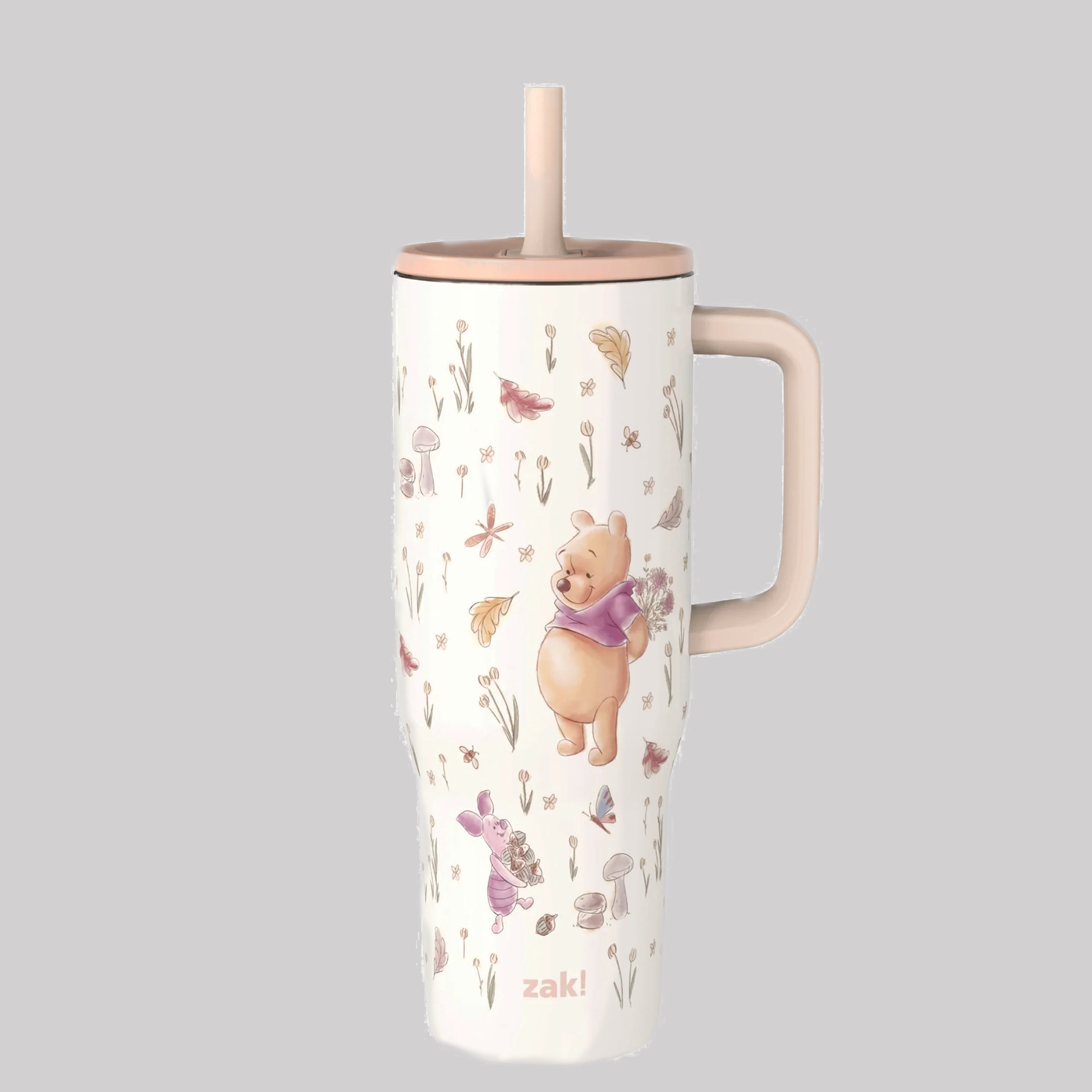Zak Designs Disney Winnie the Pooh Sutton Travel Tumbler for On the Go