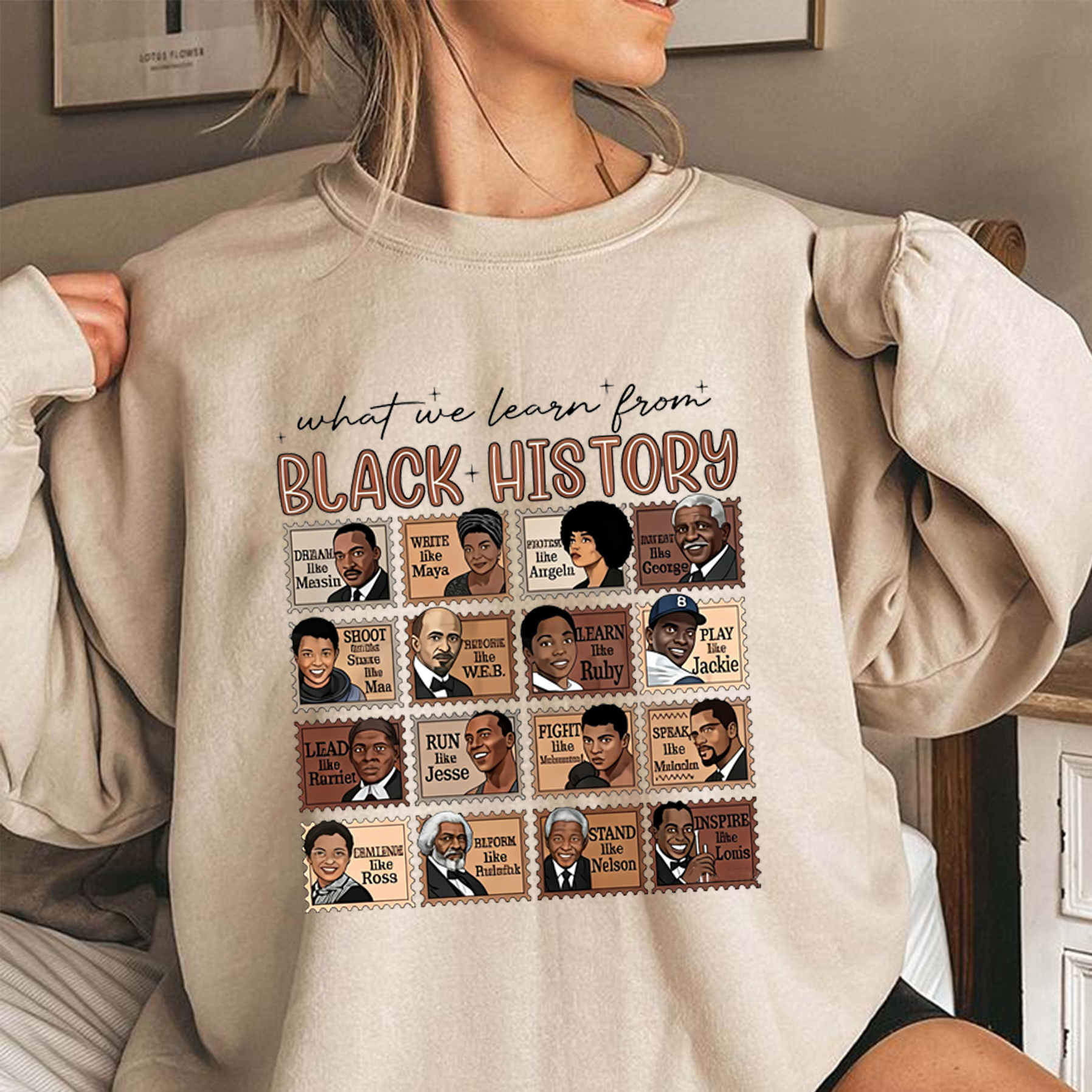 What We Learn From Black History" Unisex Shirt/Crewneck/Hoodie