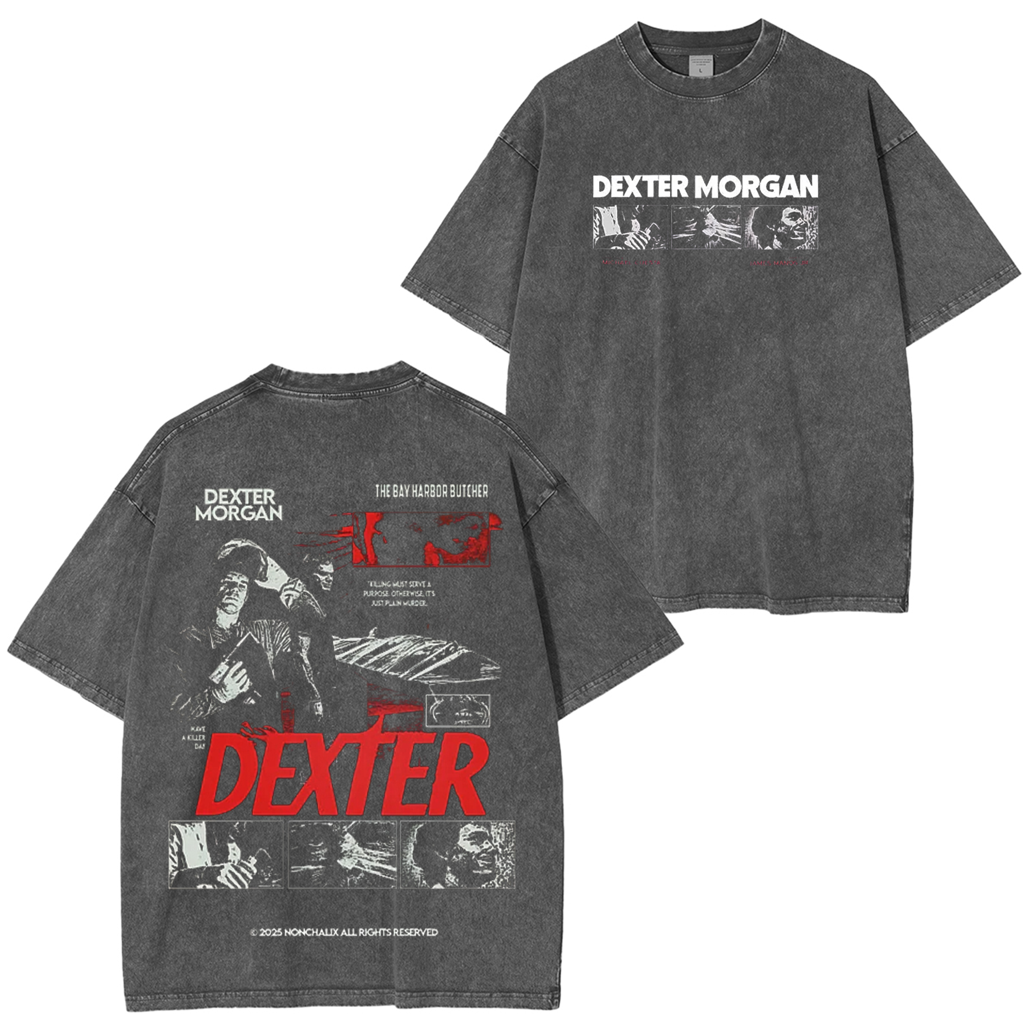 Dexter Morgan Movie Washed T-Shirt