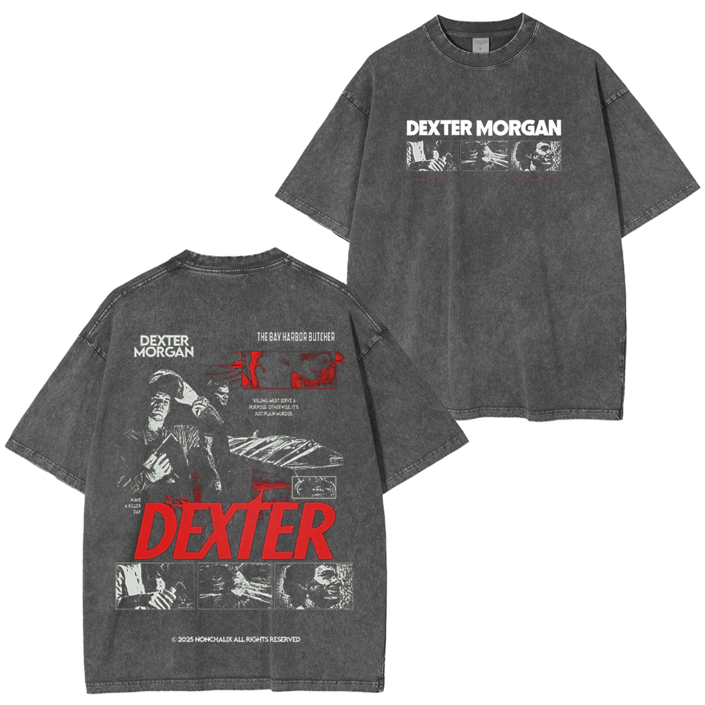 Dexter Morgan Movie Washed T-Shirt