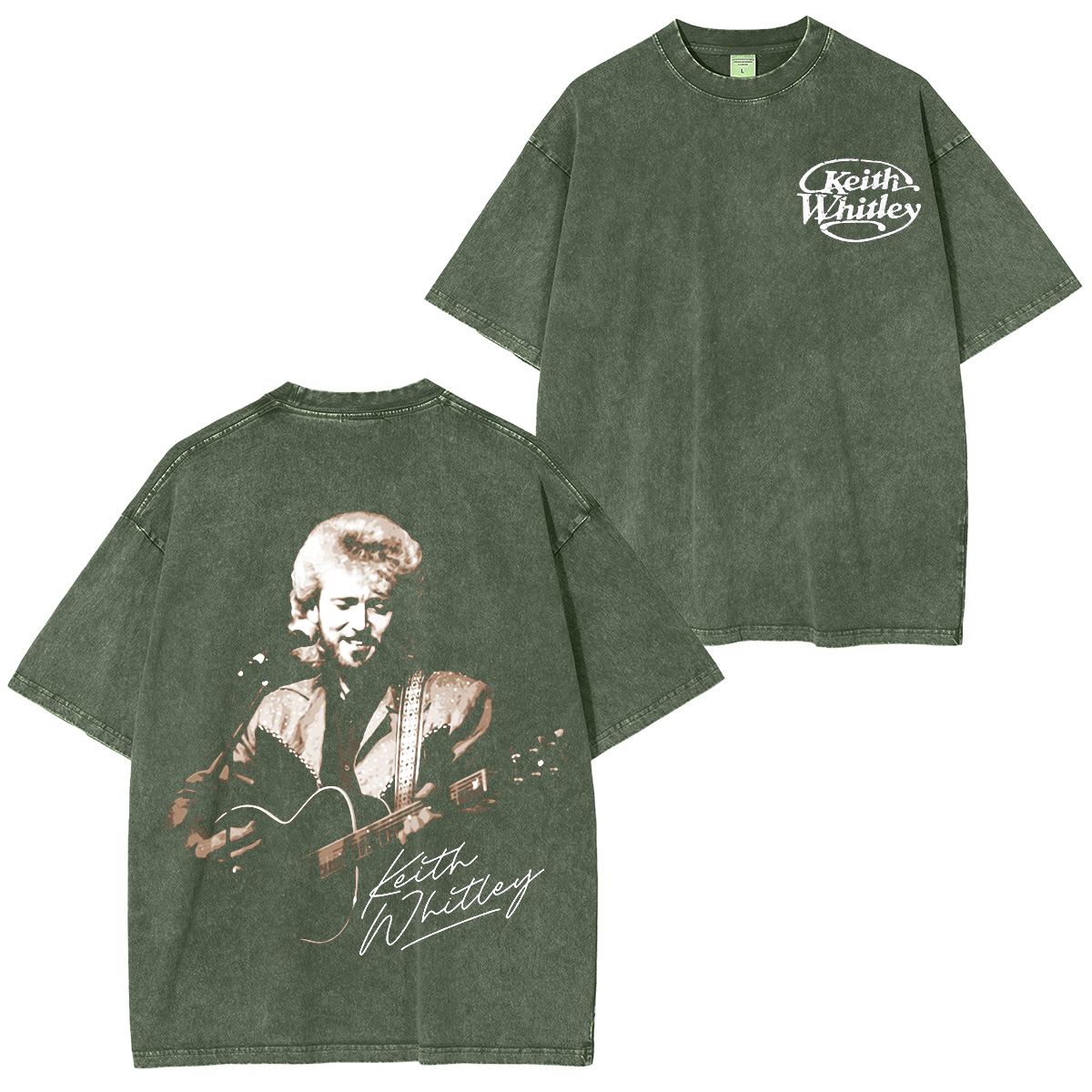 Keith Whitley Country Music Sandy Washed T-shirt/Crewneck/Hoodie