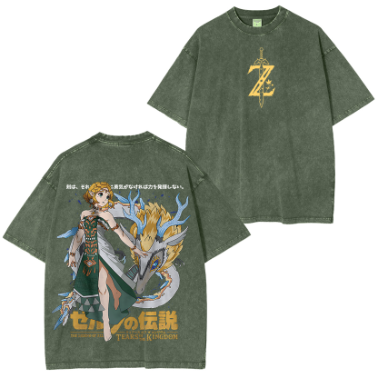 The Legend of Zelda: A Link to the Past Printed Washed T-shirt/Crewneck/Hoodie