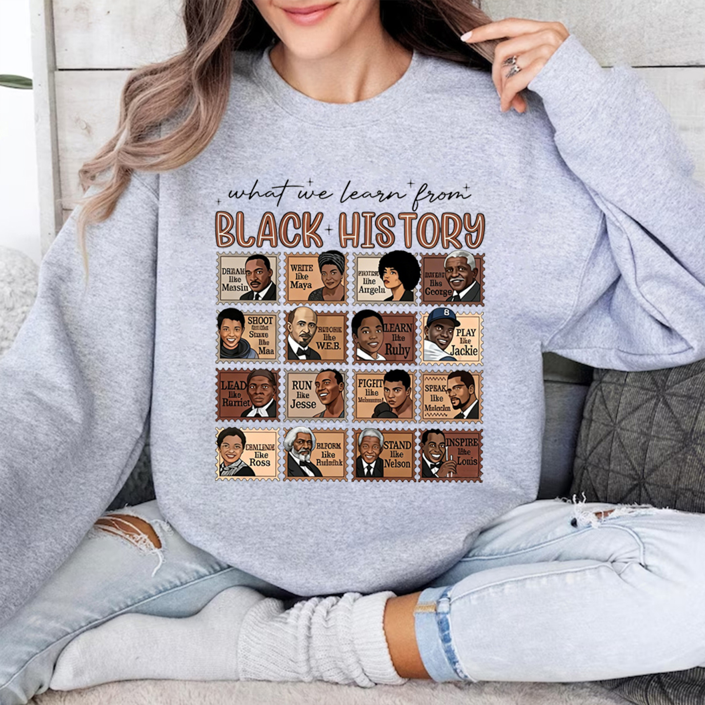What We Learn From Black History" Unisex Shirt/Crewneck/Hoodie