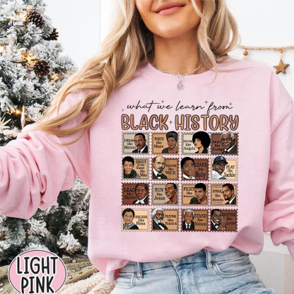 What We Learn From Black History" Unisex Shirt/Crewneck/Hoodie