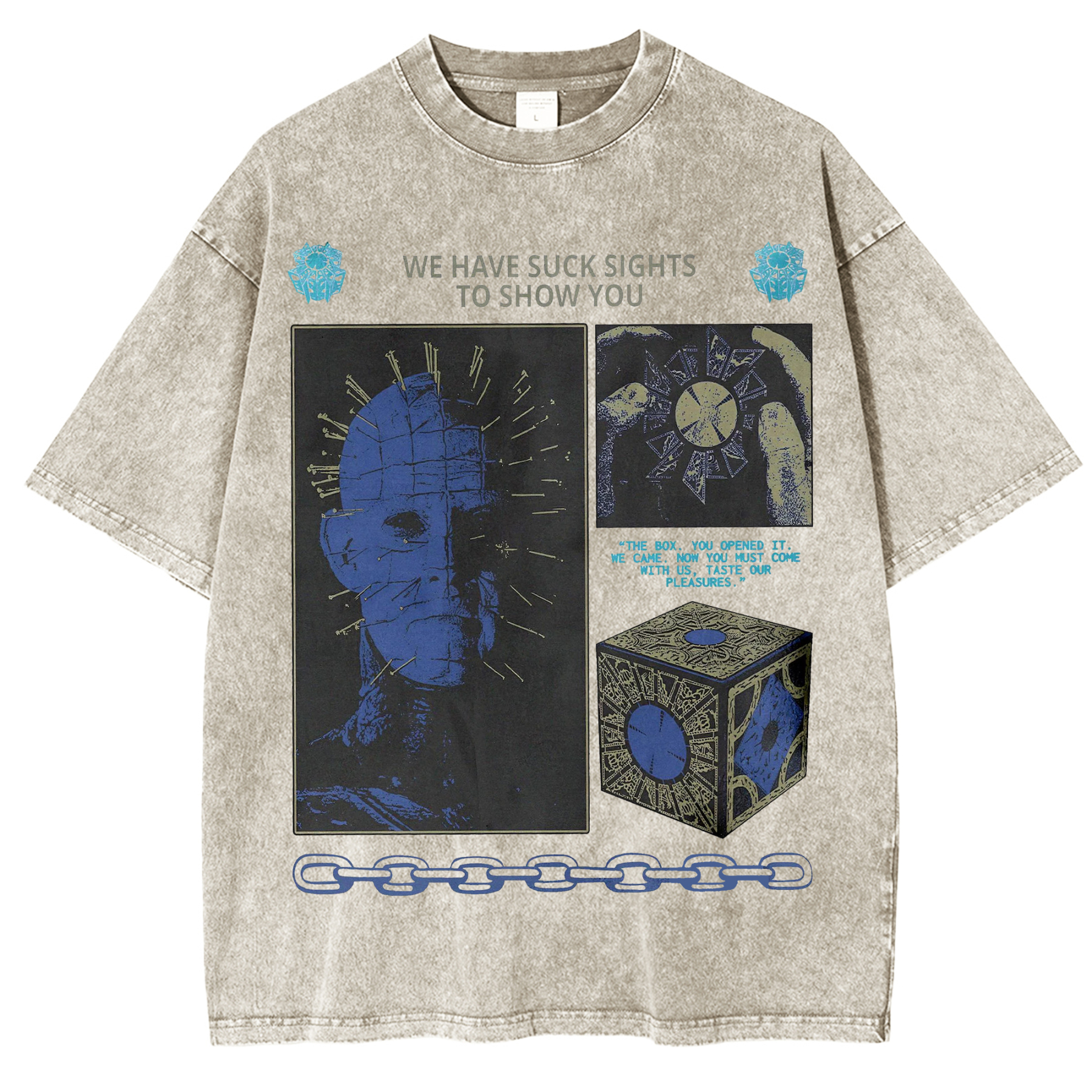 Retro Hell Horror Movie Graphic T-Shirt
