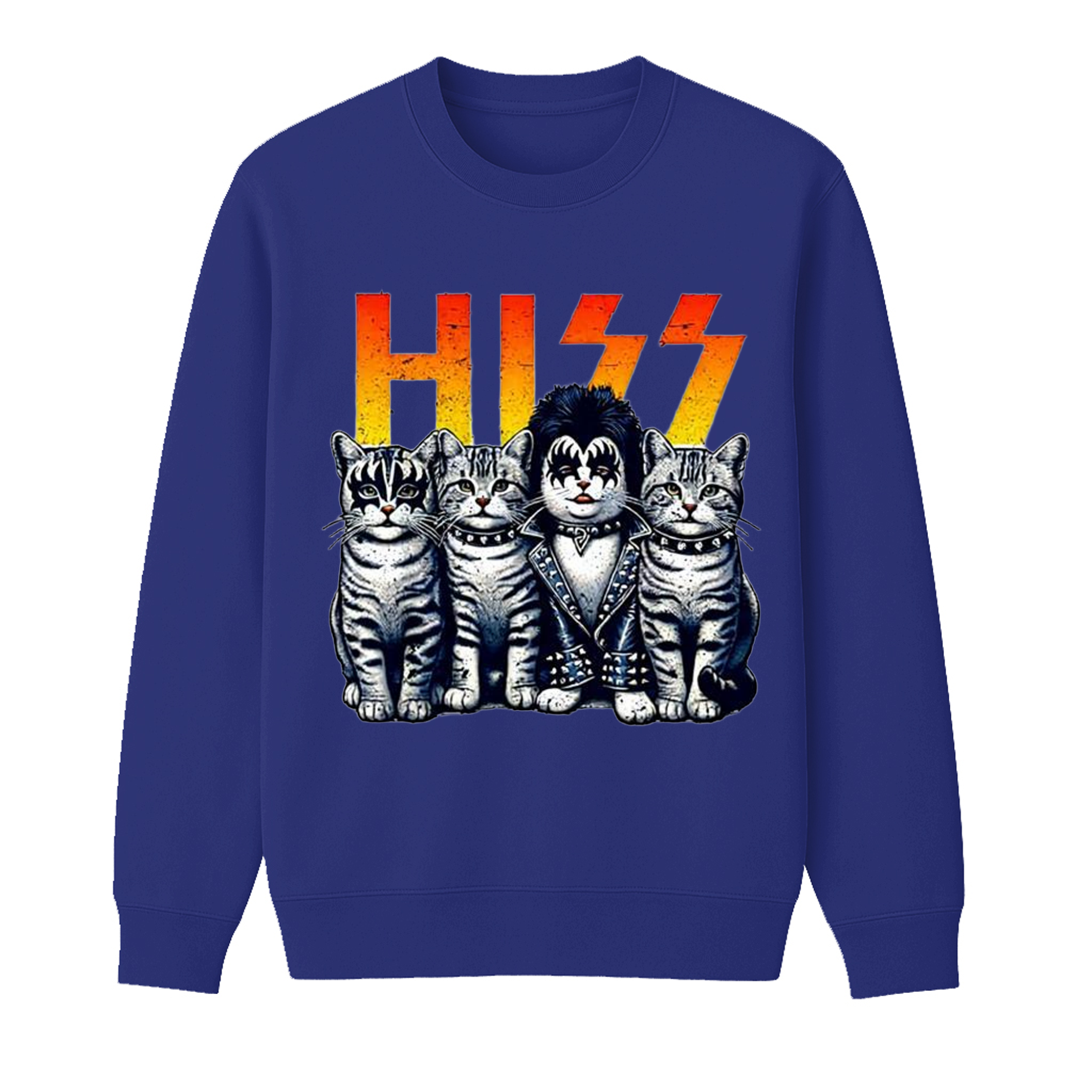 HISS Funny Cat Kittens Lover Hiss Distressed Style Unisex Shirt/Crewneck/Hoodie