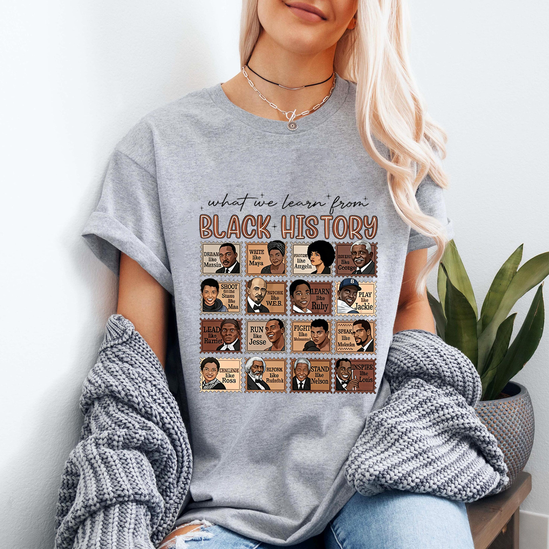 What We Learn From Black History" Unisex Shirt/Crewneck/Hoodie