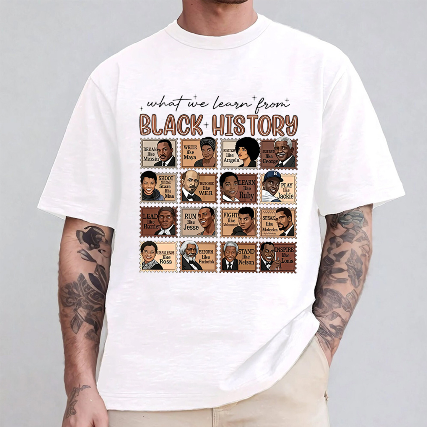 What We Learn From Black History" Unisex Shirt/Crewneck/Hoodie