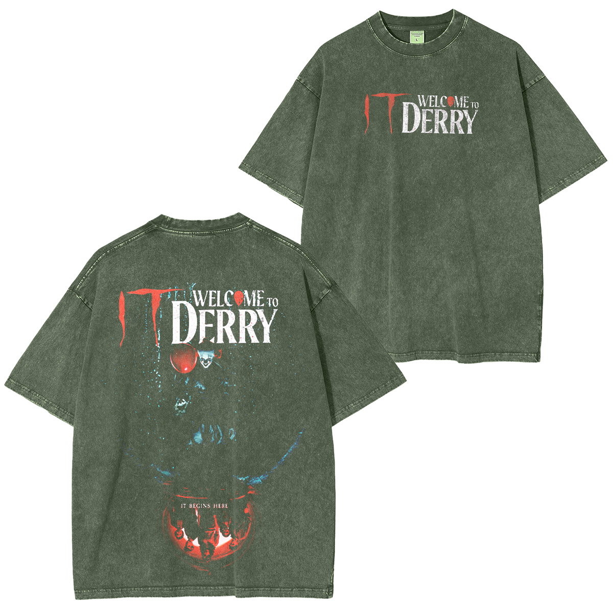 It: Welcome to Derry Unisex Washed T-shirt/Crewneck/Hoodie