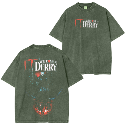 It: Welcome to Derry Unisex Washed T-shirt/Crewneck/Hoodie