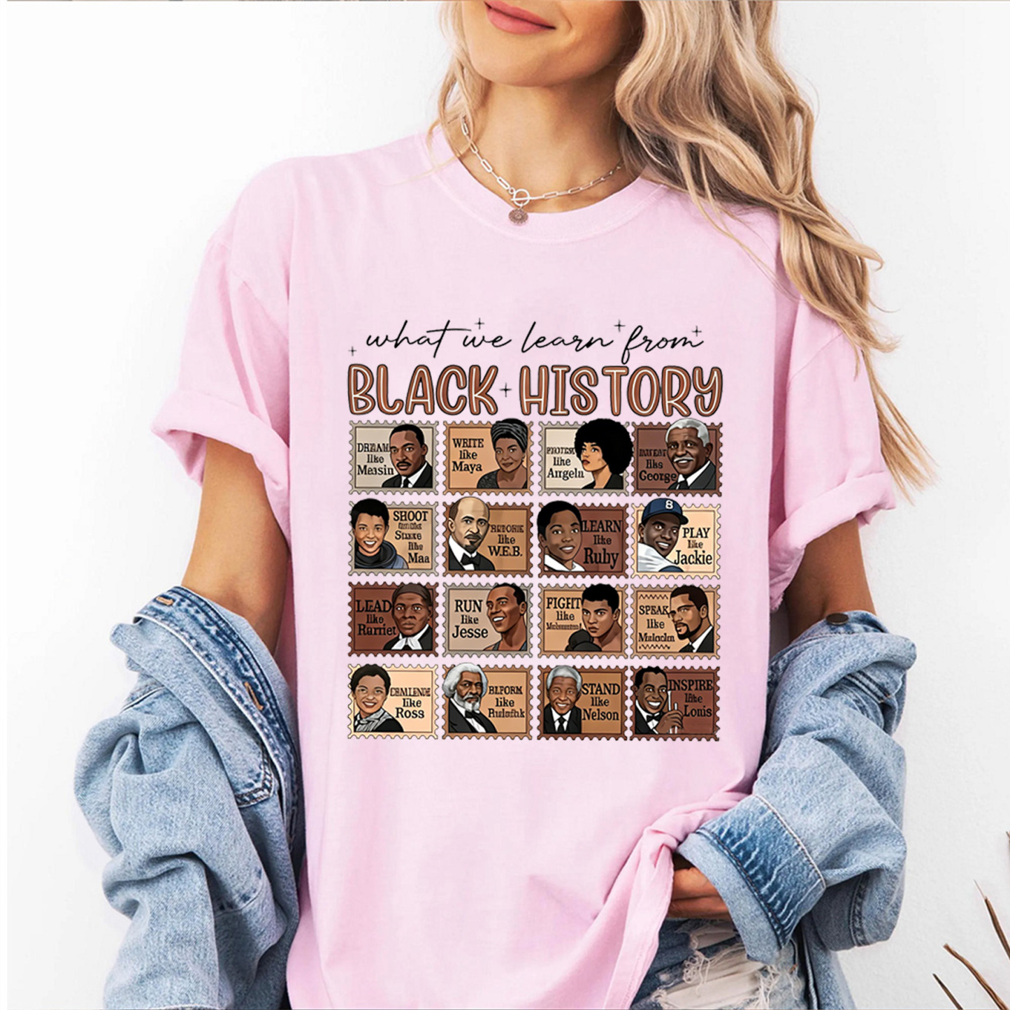 What We Learn From Black History" Unisex Shirt/Crewneck/Hoodie