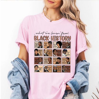 What We Learn From Black History" Unisex Shirt/Crewneck/Hoodie