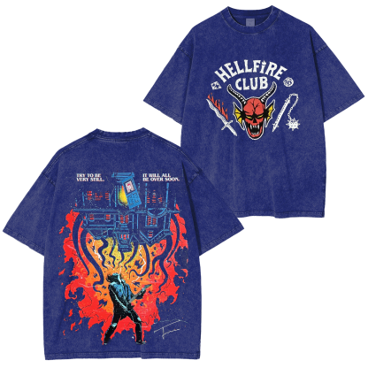 Stranger Things Hellfire Club Unisex Washed T-shirt/Crewneck/Hoodie