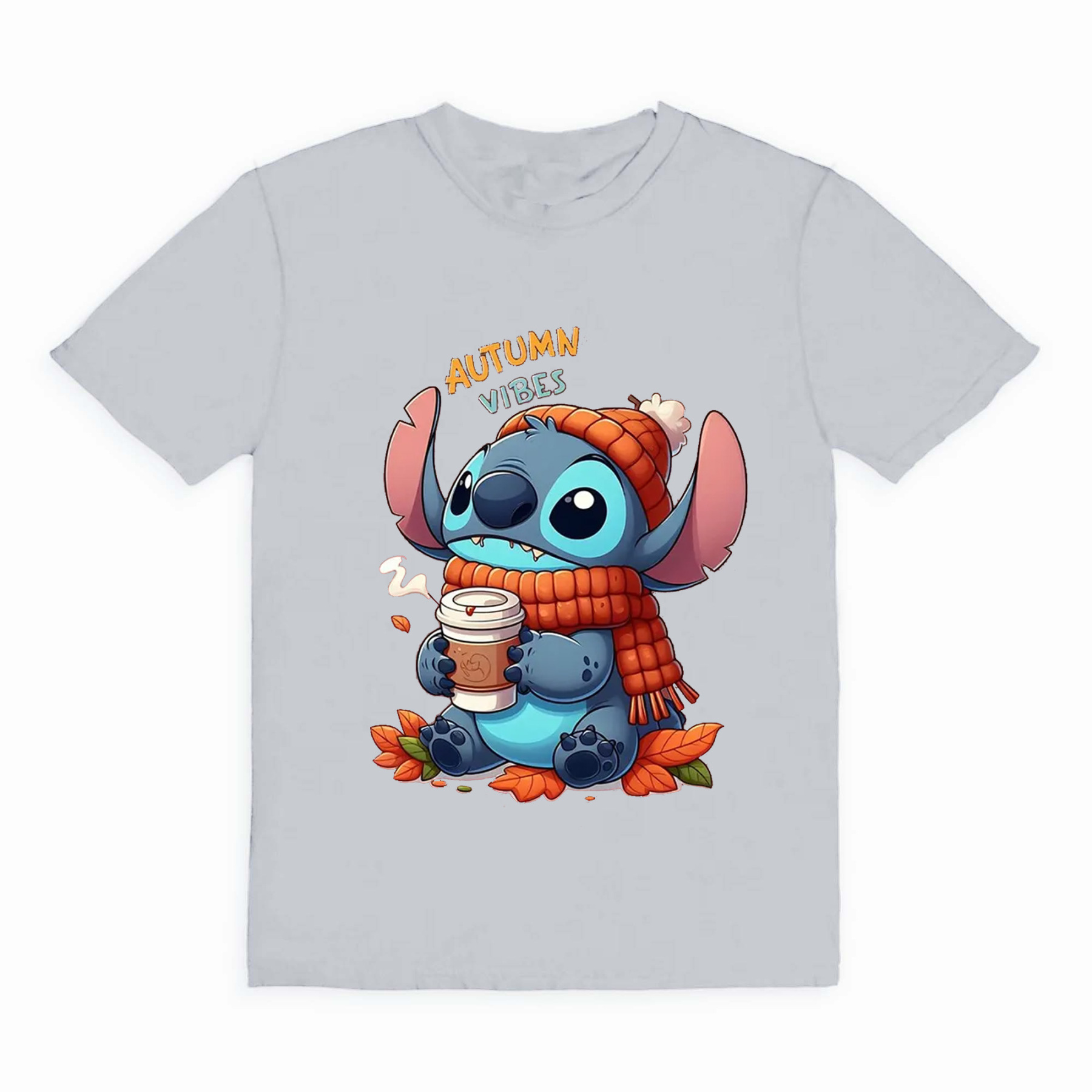 Stitch Fall Leaves T-Shirt