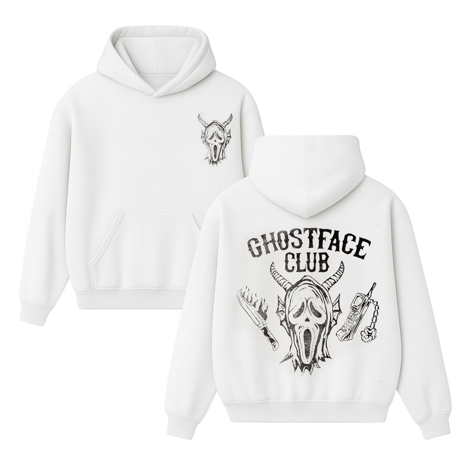 Ghostface Club Horror Movie Unisex Shirt/Crewneck/Hoodie