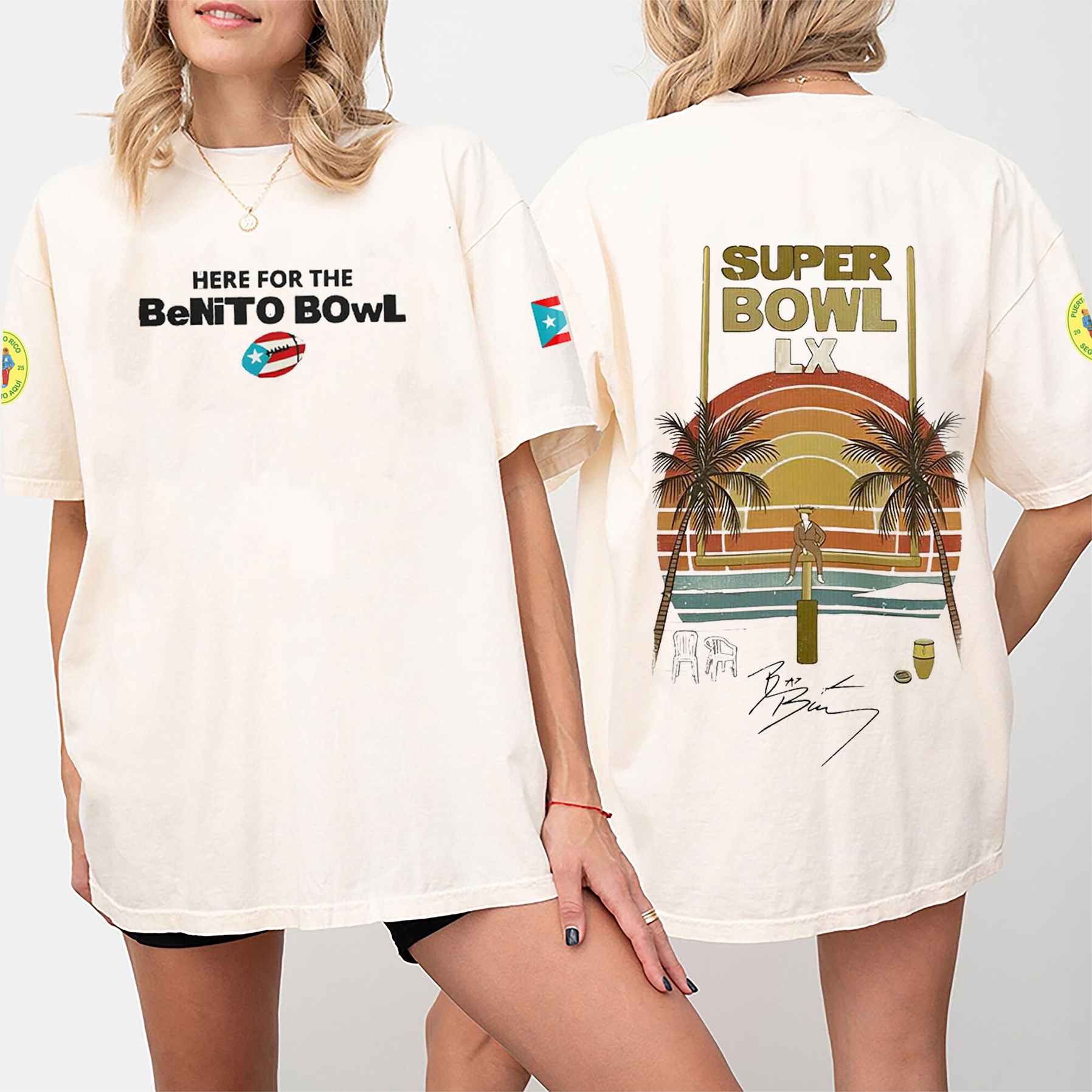 Here for the Benito Bowl Puerto Rican Bad Bunny Unisex Shirt/Crewneck/Hoodie