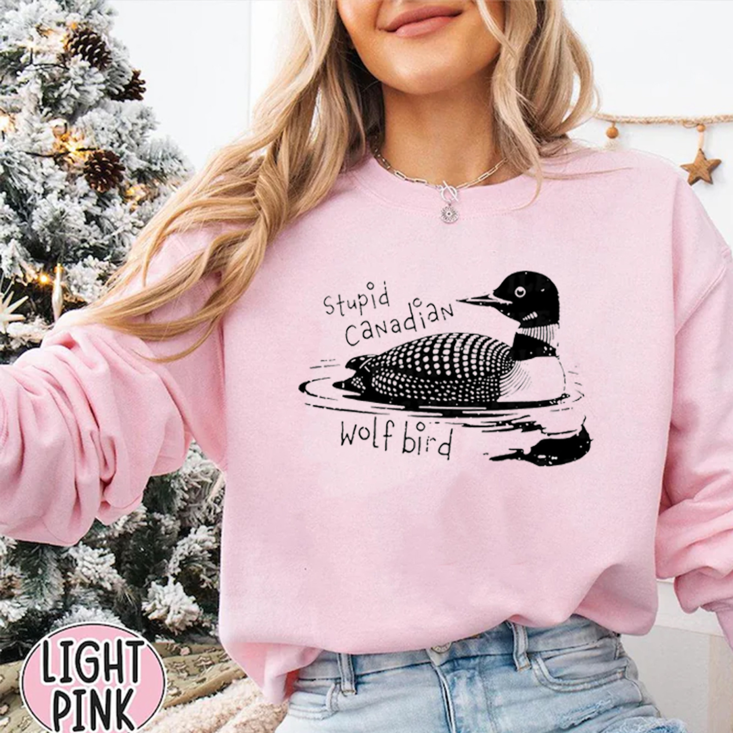 Stupid Canadian Wolf Bird Unisex Shirt/Crewneck/Hoodie