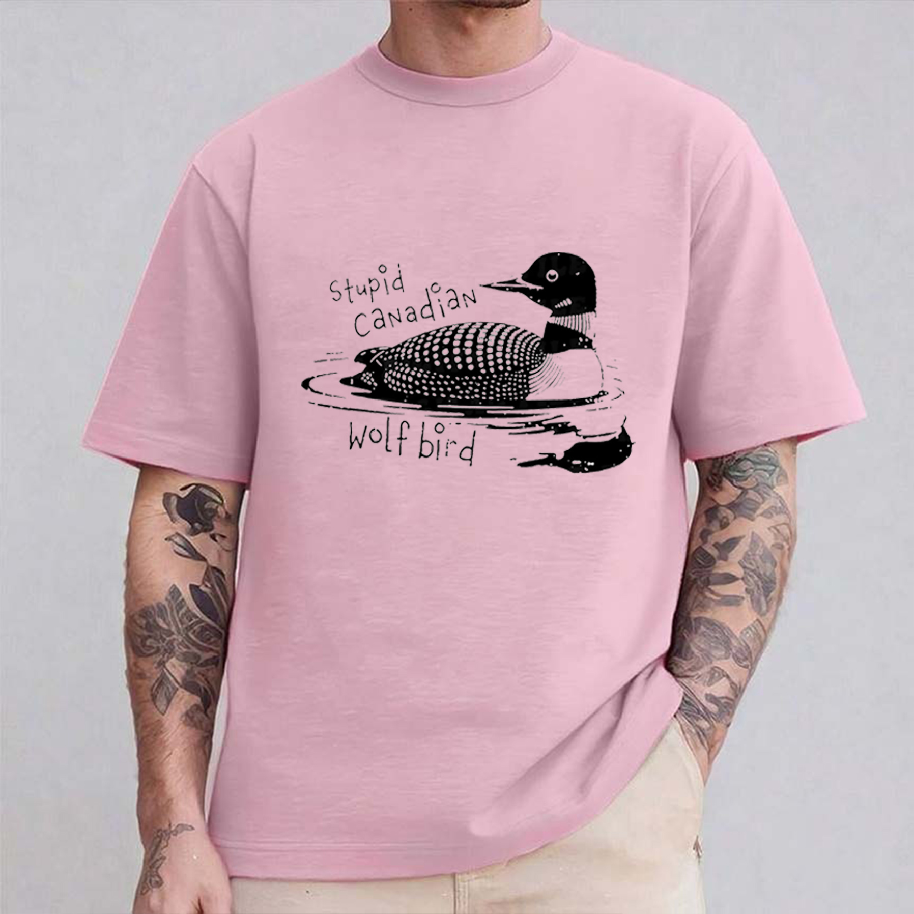 Stupid Canadian Wolf Bird Unisex Shirt/Crewneck/Hoodie